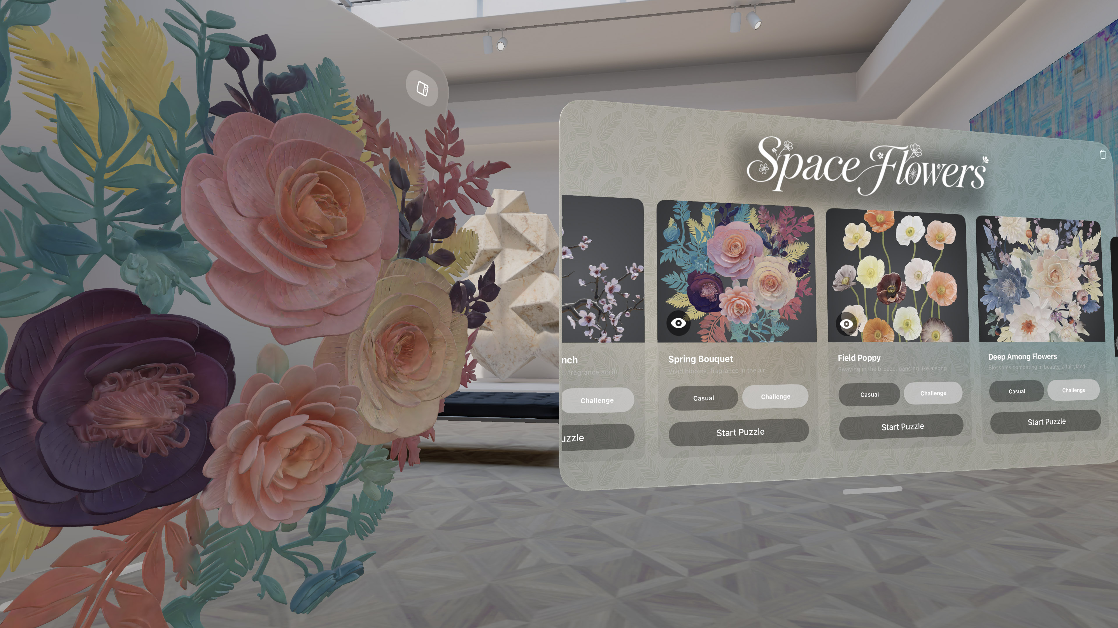 Paper Flower flower puzzle preview